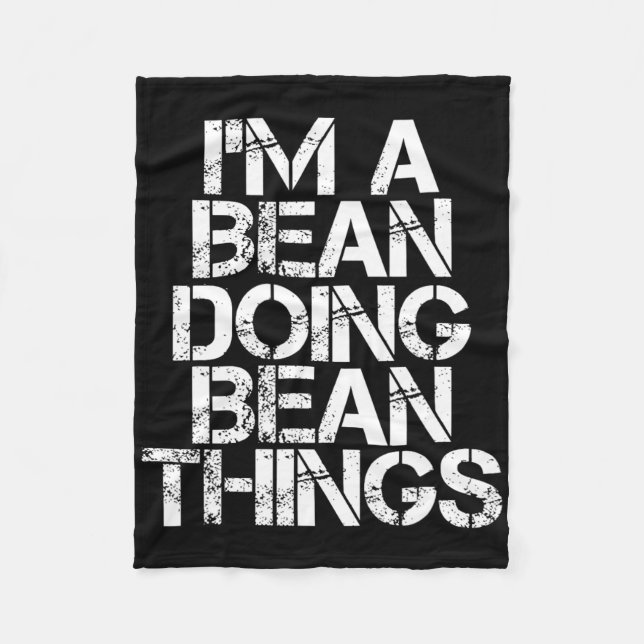 Bean Funny Surname Family Tree Birthday Reunion Gi Fleece Blanket (Front)