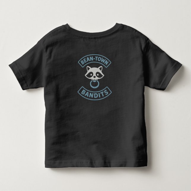 Bean-Town Bandits Toddler T-shirt - Blue (Back)