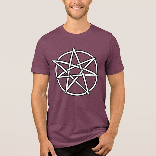 BEAN! Wizard Star Men's    Tri-Blend Shirt (Front)