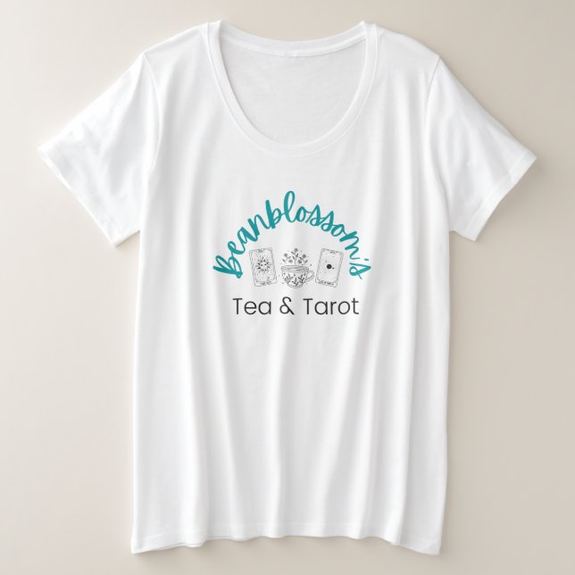 Beanblossom's Tea and Tarot women's t-shirt Plus Size T-Shirt (Design Front)