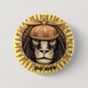 Beanie Lion 6 Cm Round Badge