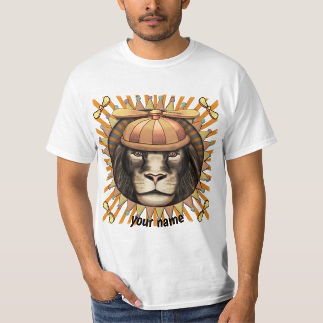 Beanie Lion T-Shirt (Front)