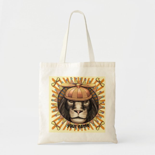 Beanie Lion  Tote Bag (Front)