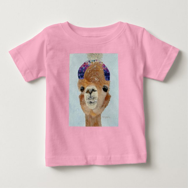 Beanie Llama Baby T-Shirt (Front)