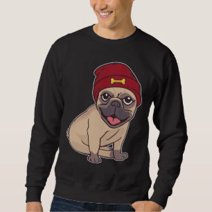 Beanie Pug Classic T-Shirt 459 Sweatshirt