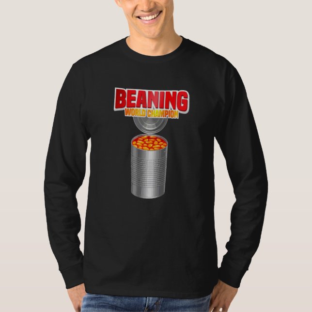 Beaning World Champion Viral Bean Dumping Trend T-Shirt (Front)