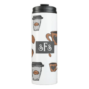  Beans and Me Monogrammed Tumber Thermal Tumbler