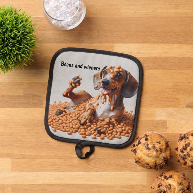 Beans and Wieners Pot Holder (Top Down)