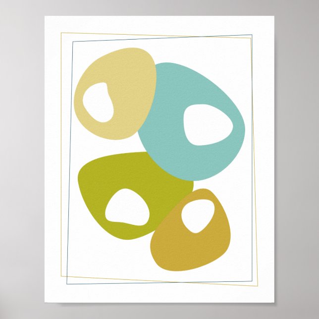 Beans Mid Century Modern Styled Poster (Front)