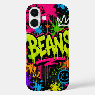 BEANS Neon Graffiti Street Art iPhone 16 Case