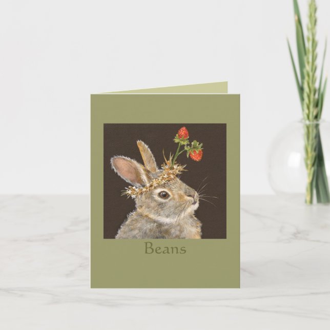 Beans the bunny notecard (Front)