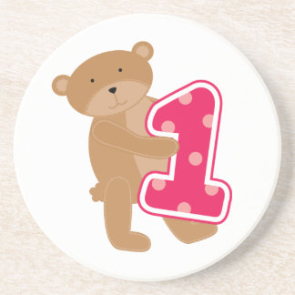 Bear 1st Birthday T-shirts and Gifts Coaster
