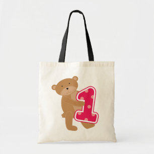 Bear 1st Birthday T-shirts and Gifts Tote Bag