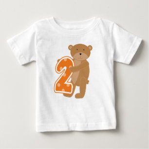 Bear 2nd Birthday T shirts and Gifts