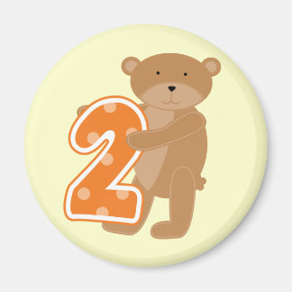 Bear 2nd Birthday T shirts and Gifts Magnet