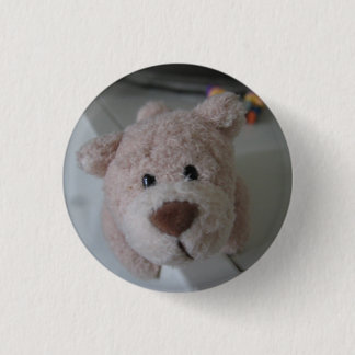 bear 3 cm round badge