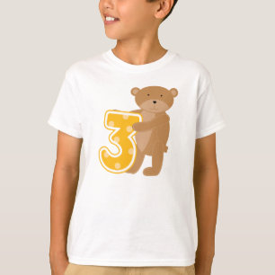 Bear 3rd Birthday T-shirts and Gifts