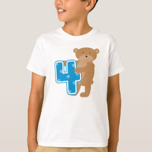 Bear 4th Birthday Tshirts and Gifts