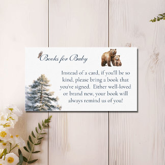 Bear Adventure Snow Mountain Bearly Books For Baby Enclosure Card