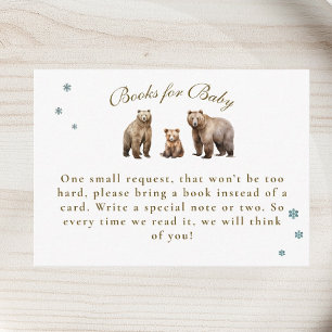 Bear Adventure Winter Mountains Books For Baby Enclosure Card