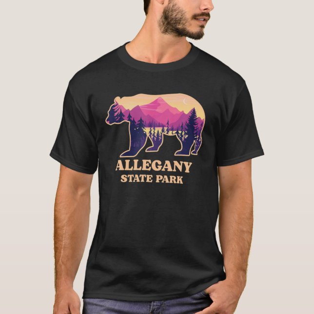 Bear Allegheny National Forest Pennsylvania Hiking T-Shirt (Front)