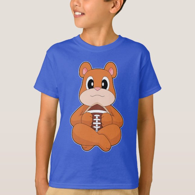 Bear American Football T-Shirt (Front)