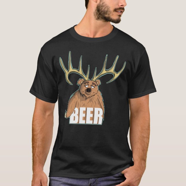 Bear and a Deer AKA Beer  Classic T-Shirt (Front)