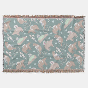 Bear and Bunny Throw Blanket