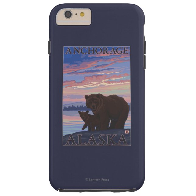 Bear and Cub - Anchorage, Alaska Case-Mate iPhone Case (Back)