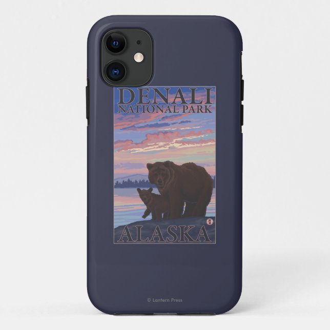 Bear and Cub - Denali National Park, Alaska Case-Mate iPhone Case (Back)
