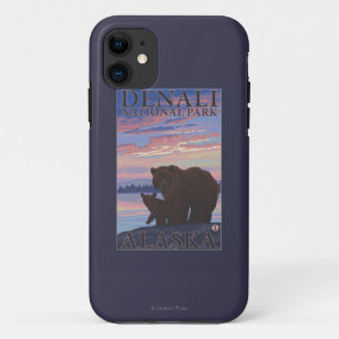 Bear and Cub - Denali National Park, Alaska Case-Mate iPhone Case