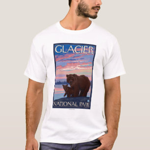 Bear and Cub - Glacier National Park, MT T-Shirt
