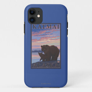 Bear and Cub - Katmai, Alaska Case-Mate iPhone Case