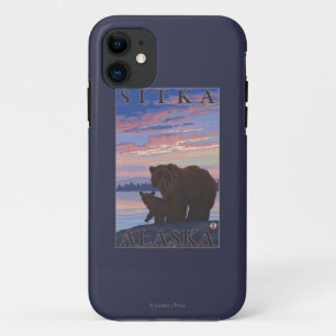Bear and Cub - Sitka, Alaska Case-Mate iPhone Case