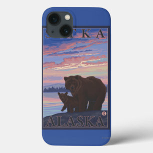 Bear and Cub - Sitka, Alaska iPhone 13 Case