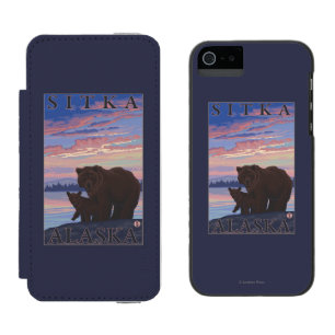 Bear and Cub - Sitka, Alaska Incipio Watson™ iPhone 5 Wallet Case
