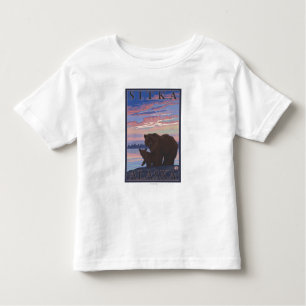 Bear and Cub - Sitka, Alaska Toddler T-Shirt