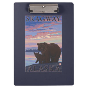 Bear and Cub - Skagway, Alaska Clipboard