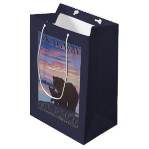 Bear and Cub - Skagway, Alaska Medium Gift Bag