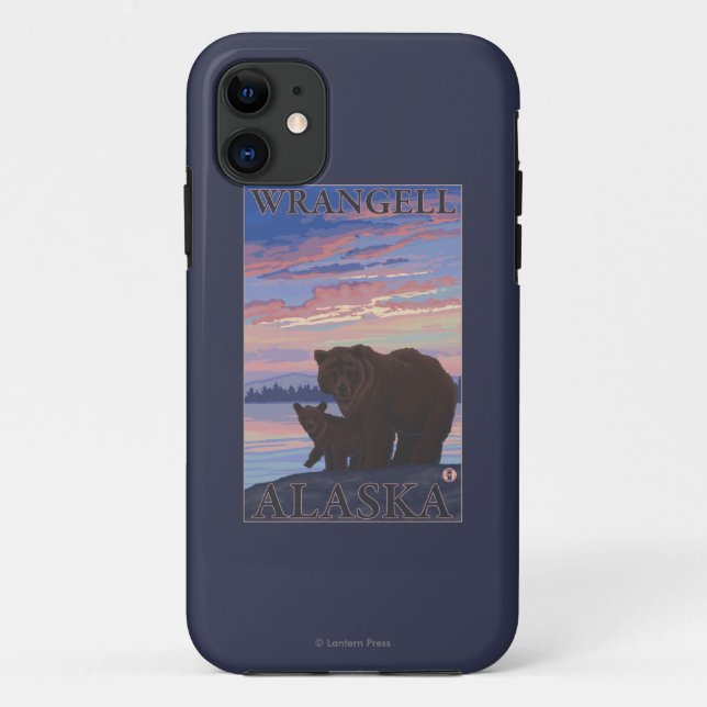Bear and Cub - Wrangell, Alaska Case-Mate iPhone Case (Back)