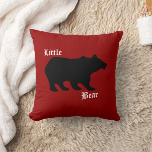 bear and moose Throw Pillow