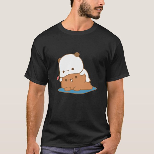 Bear and Panda Bubu Dudu Balloon T-Shirt (Front)