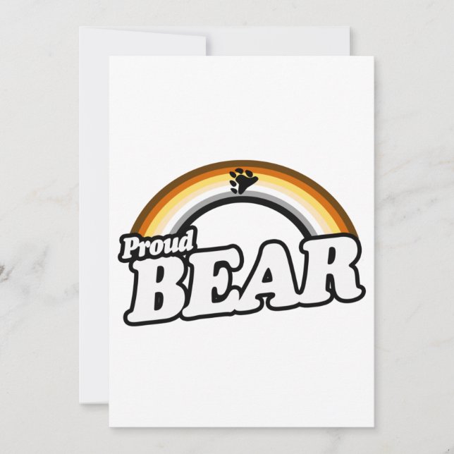 Bear and Proud Holiday Card (Front)