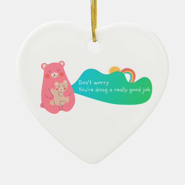bear/animal Ceramic Ornament (Front)
