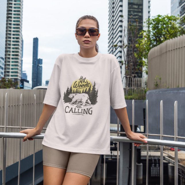 Bear Animal In The Woods Nature T-Shirt (Creator Uploaded)