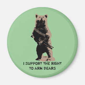 Bear arms Grizzly Bear Magnet