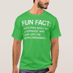 Bear Arms Shall Not Be Infringed Funny Animal Pun T-Shirt