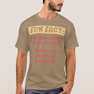 BEAR Arms Shall Not Be Infringed Funny Animal Pun  T-Shirt