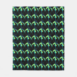 Bear Art Blanket Northern Lights Bear Blankets