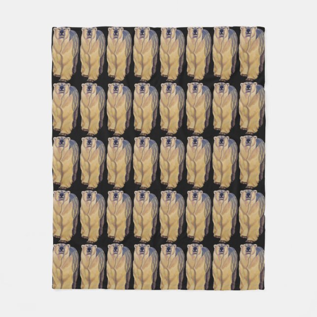 Bear Art Blanket Polar Bear Blankets & Decor (Front)